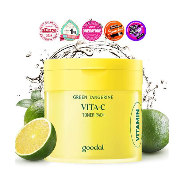 GOODAL 青みかんグリーンタンジェリンビタCトナーパッド 70枚 goodal グーダル グリーンタンジェリン ビタC トナーパッド