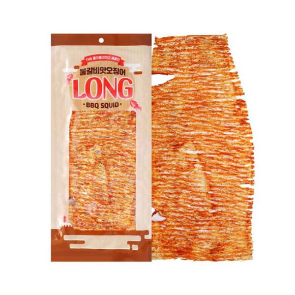 旨辛カルビ味 LONG スルメイカ 90gｘ1袋 ピリ辛 スパイシースルメイカ 韓国お菓子 韓国食品