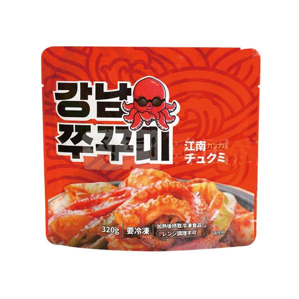 ボリューミーなイイダコは食べ答えが十分。そして特製のヤンニョムソースが食欲を刺激！