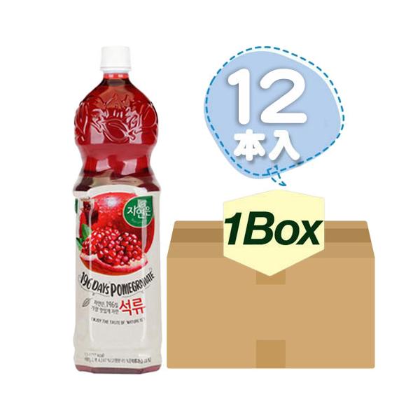 ウンジン ザクロジュース ざくろ1BOX=1.5L×12本・PET woongin 韓国飲料