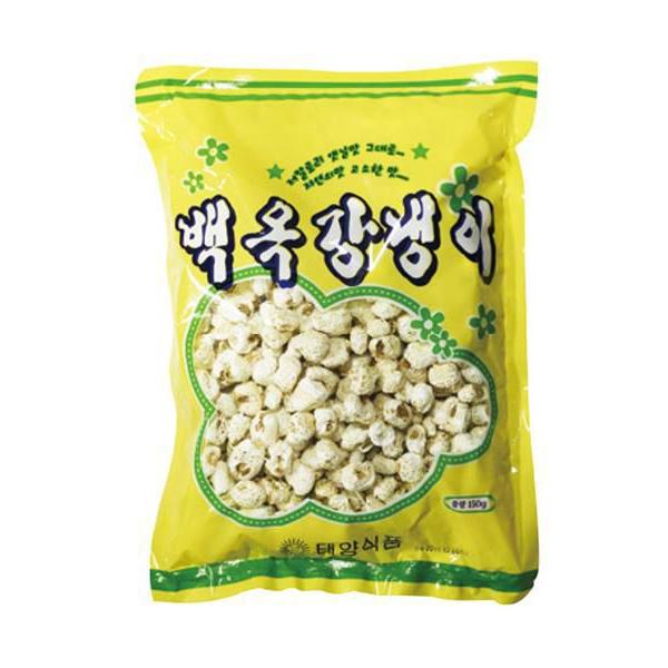 乾燥とうもろこしに圧力をかけて作るお菓子！昔ながらの懐かしい、甘い味の韓国ポップコーンです。