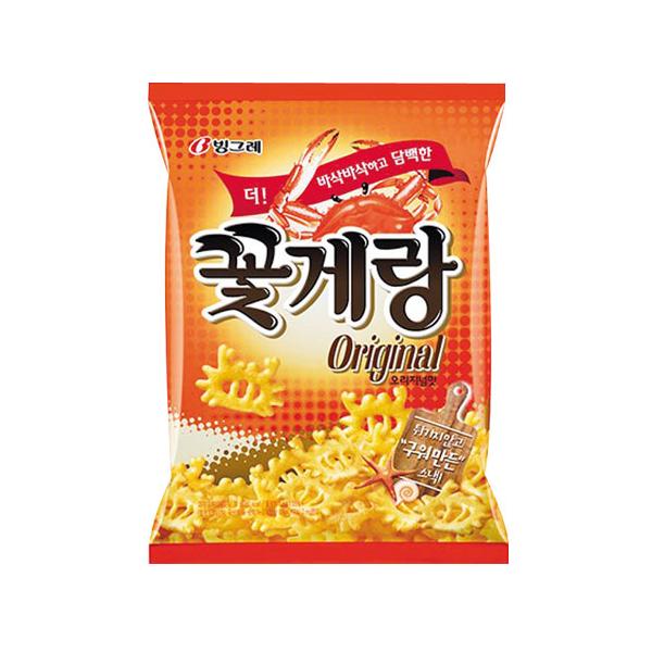コッゲランはカニの味と形を備えた韓国の定番スナックです。