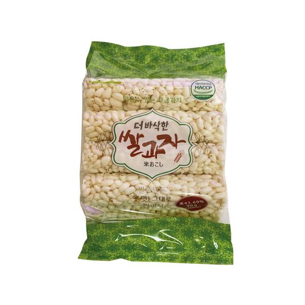 お米のポップライスを水飴と砂糖で固めた物、日本のおこしと似てます。