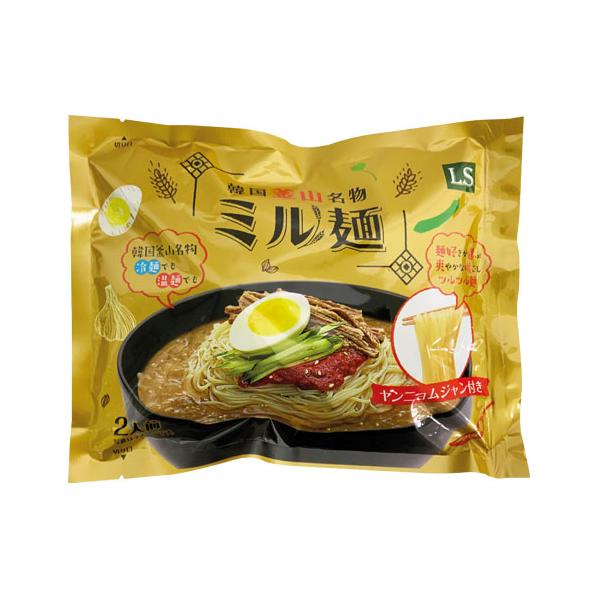 韓国釜山の名物麺料理、ミル麺は冷麺よりもさっぱりしていて、爽快な味を楽しめます。