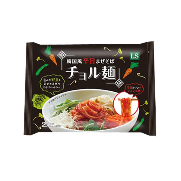 野菜と混ぜてサラダ感覚でヘルシーな韓国風まぜそば、チョル麺です。