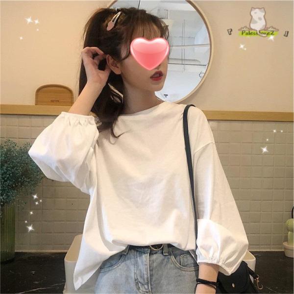 買い誠実 中学生 高校生 ファッション ラウンドシンプルブラウス 秋 春 シャツ レディース トップス おしゃれ 韓国 長袖 代 10代 長袖 サイズ ワンサイズ Casaahaana Com