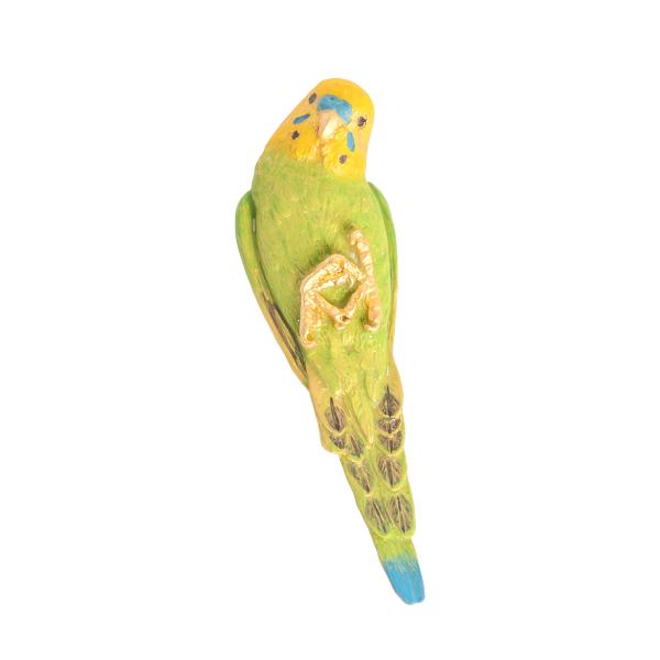 ブローチ セキセイインコ レディース PalnartPoc パルナートポック 公式 プレゼント ニギコロポーズブローチ（グリーンカラー）