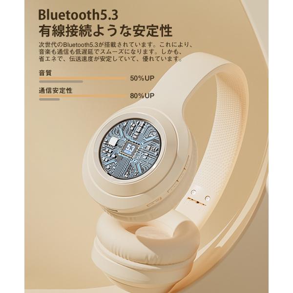 ワイヤレスヘッドホン 限定セール】 ワイヤレスヘッドホン イヤホン Bluetooth5.3 ヘッド