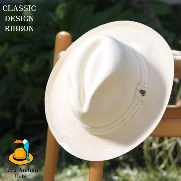 クラシック デザインリボン ハット メンズ レディース パナマハット 帽子 エクアアンディーノ Ecua Andino 送料無料 Ivory Stittch Socio Online Shop 通販 Yahoo ショッピング