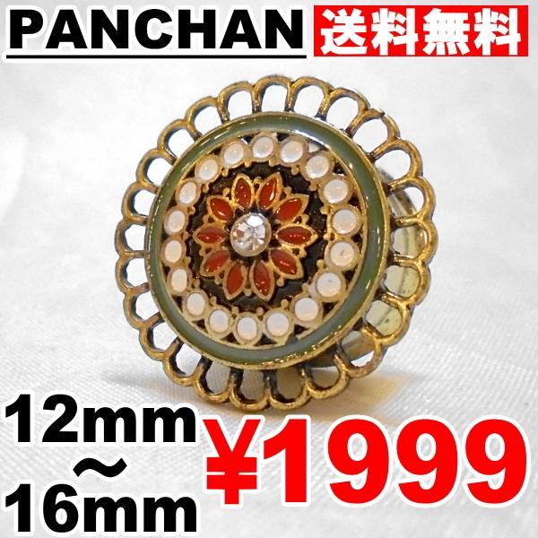 ダブルフレア プラグ トンネル 12mm 14mm 16mm ステンレス 花 フラワー ボディピアス アンティーク ゴールド