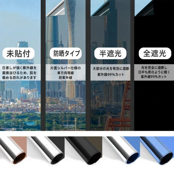 窓 目隠し 防犯 フィルム 飛散防止フィルム 窓ガラスフィルム 幅90cm 静電気吸着 5m単位販売 UVカット99%以上 飛散防止 プライバシー保護 断熱フィルム