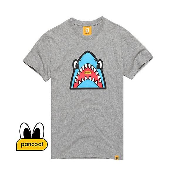 Pancoat �p���R�[�g �L�����N�^�[ T-�V���c POPSHARK T-SHIRTS HEATHER GREY ���� �� T�V���c �����Y ���f�B�[�X �p���R�[�g