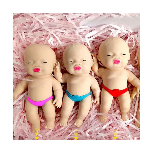 アグリーベイビーズ スクイーズ 6.5cm 赤ちゃん ストレス解消 人形 おもちゃ かわいい 洗える 面白い クリスマス プレゼント 子供 大人兼用 アグリーベイビーズ