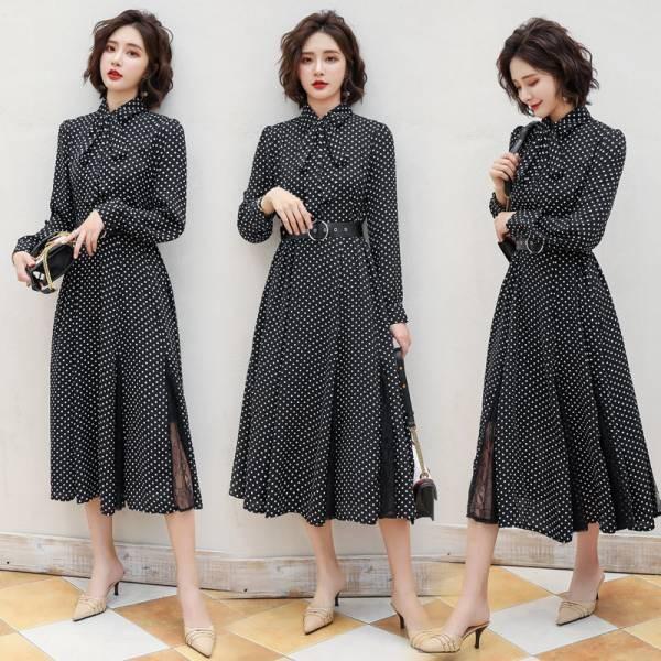 ボウタイブラウスワンピースワンピース チェック クラシカル ミディ丈 ミモレ 大きいサイズ X0050 Panda Ko 通販 Yahoo ショッピング