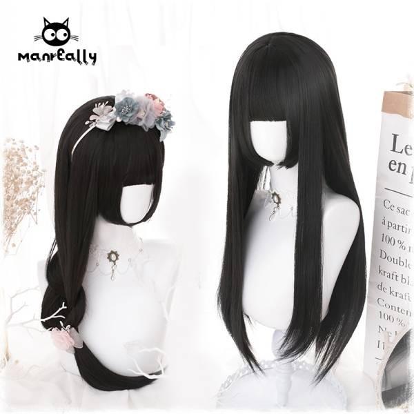 フルウィッグ 姫カット 姫髪 自然 原宿 ロリータ ウィッグ ロング ストレート ぱっつん高品質 耐熱 Jf16 Panda Ko 通販 Yahoo ショッピング