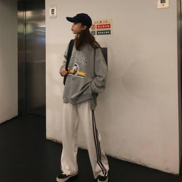 韓国ファッション 原宿系 レディース パーカー フリースパーカー プルオーバー オーバーサイズ レディース トップス上下セット 2点セット Panda Ko 通販 Yahoo ショッピング