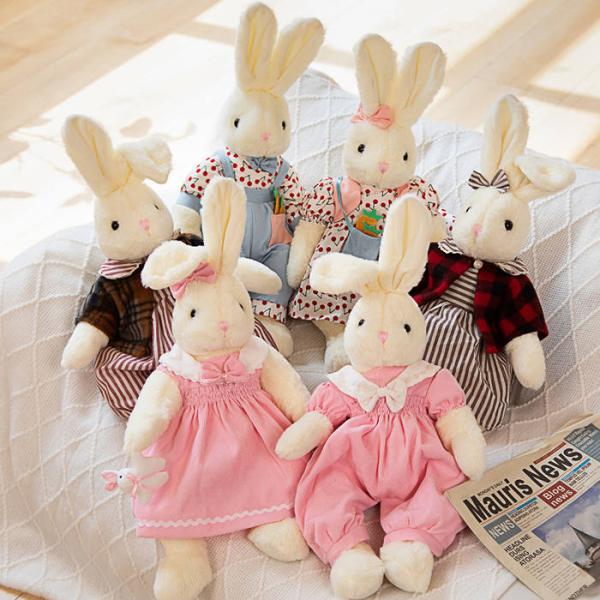 可愛いウサギのぬいぐるみ、ハンドメイド、ワンピース、リボンカチューシャ、特大 pandahome_pd-rabbit-420