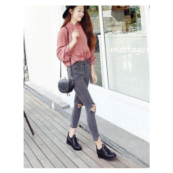 公式ショップ Mariage Mallのショートブーツレディースファッションシューズ靴 ショートブーツ レディースファッションシューズ靴合皮レースアップひもフラットローファーツヤの中に女っぽさが潜む休日のお出かけに ブーツ Oyostate Gov Ng