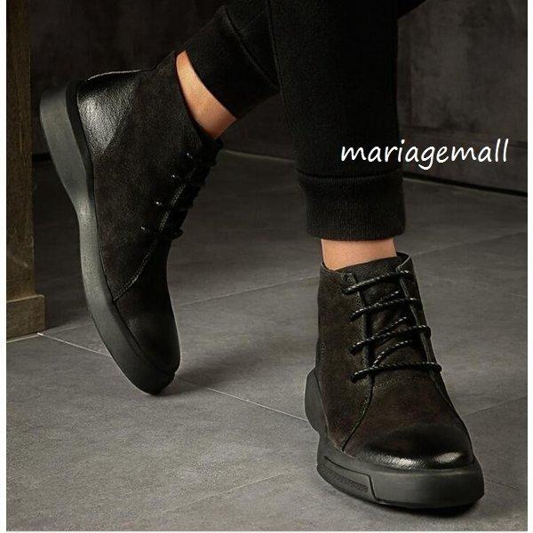 新品 Mariage Mallのメンズショートブーツメンズシューズ牛革ブーツマ メンズショートブーツメンズシューズ牛革ブーツマーティンブーツクラシックアウトドア春秋冬復古カジュアルビジネス卸売り販売 ブーツ