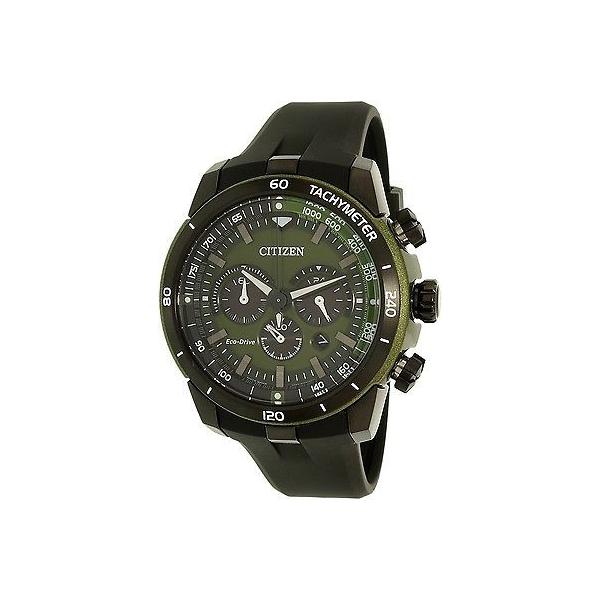 感謝価格】 新品 シチズン エコドライブ CA4156-01W グリーン ラバー