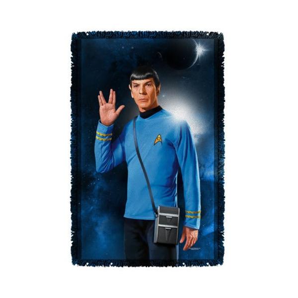 スタートレック アフガン スロー ブランケット ソファー Star Trek クラシック Spock Live Long ライセンス ブランケット 36" X 60" スタートレック アフガン スロー ブランケット ソファー Star Trek クラシック Spock Live Long ライセンス ブランケット 36" X 60"