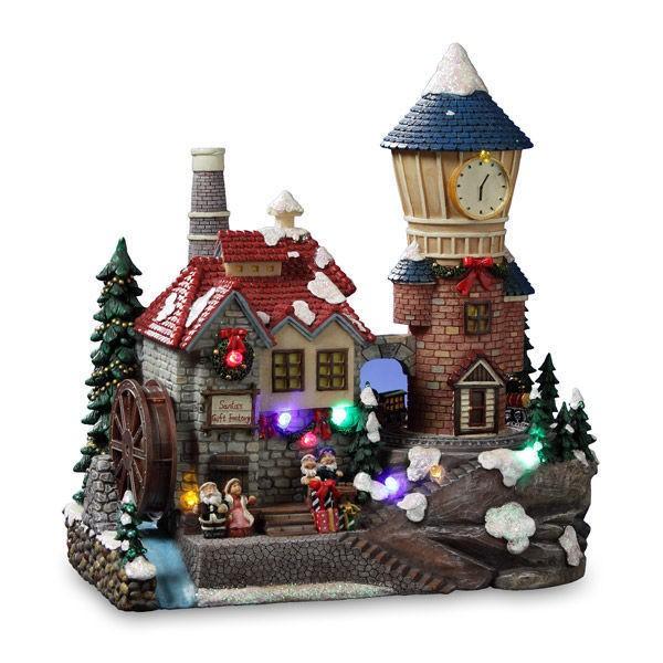 サンフランシスコ ミュージック ボックス ミュージックボックス San Francisco Music Box Santa クリスマス Animated 時計tower Village フィギュア 人形 ドール Www Feate Org