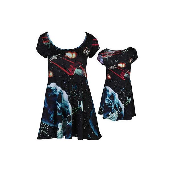時間指定不可 アメリカ人気キャラクター ドレス ワンピース スターウォーズ Star Wars X Wing Tie Fighters Licensed Women S Junior Skater Dress Black S Kalahariholdings Com