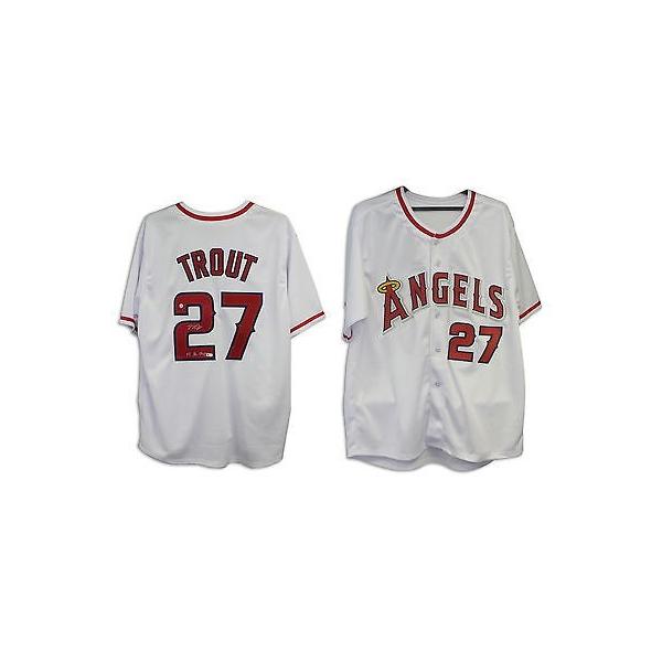 野球 Mlb アメリカン ベースボール ウェア ユニフォーム Mike Trout Autographed Inscribed Jersey Los Angeles Angels Of Anaheim Kisumupoly Ac Ke
