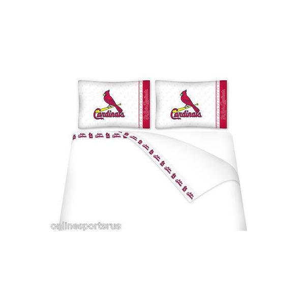 シーツ 枕カバー St Louis Cardinals Sheet Set Twin Full Queen King Size Collegiate Bedding Www Theatrefortantoine Com