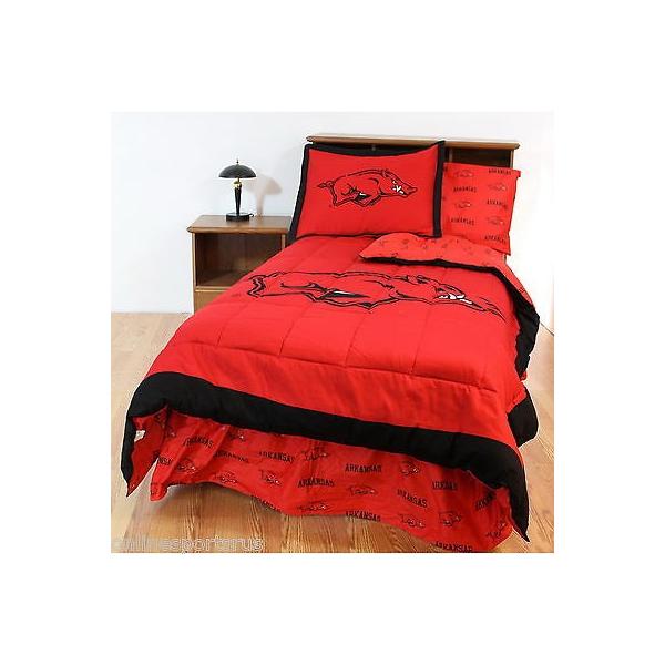 掛け布団 セット Arkansas Razorbacks Comforter Sham Sheet Set Twin Full Queen King Size CC 掛け布団 セット Arkansas Razorbacks Comforter Sham Sheet Set Twin Full Queen King Size CC