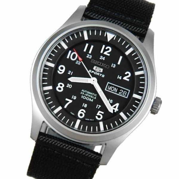 腕時計 セイコー Seiko 5 オートマチック 23 Jewels Wr 100m キャンバス ストラップ 腕時計 Snzg15k1 Snzg15k E パンダストア 通販 Yahoo ショッピング