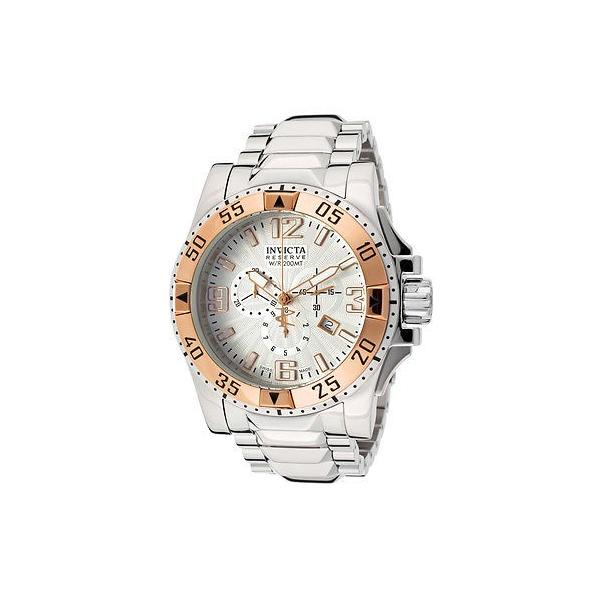 腕時計 インヴィクタ 未使用品 メンズ Invicta107 Excursion Reserve ダイヤル スチール シルバー クロノグラフ スイス