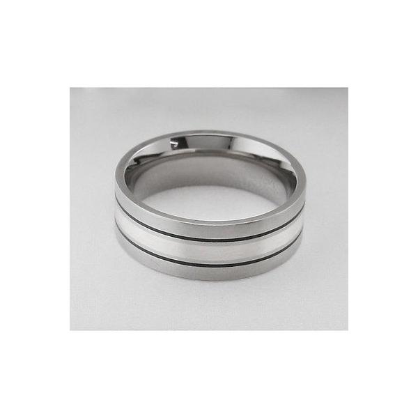 サイズ チタニウム バンド ウェディング メンズ 8 0ミリ Ribbed 海外厳選ブランド リング 12 リング 指輪 リング ファッション ウェディング Wide