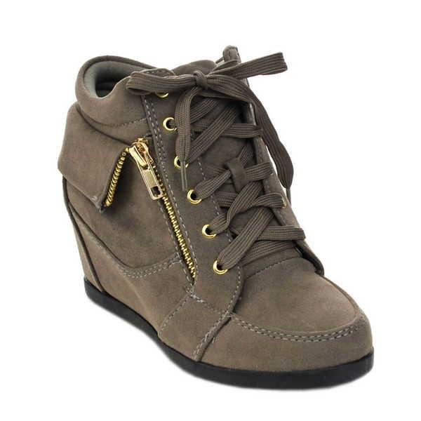 最安値で Children New 海外厳選ブランド キッズ シューズ 子供 女の子の靴 Girls Taupe Gレディースs 24k アンクルスニーカー Up Lace ウエッジ Hidden Comfort スニーカー スリッポン 重要 納期についてご確認ください 取寄せの為 10 19日程度かかります