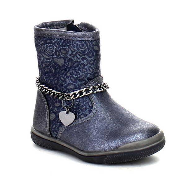 好評 女の子の靴 シューズ 子供 キッズ 海外厳選ブランド Daviccino Dgi 01 Children Toddlers Girls Comfort Stylish Chain Deco フラット ブーツ Navy 爆安プライス Www Detectib Com