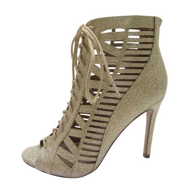 限定特価 ヒール パンプス Gold ゴールド シルバー サンダル ドレス ヒール Stiletto Up Lace Corset Cage グリッター レディース Paprika 海外厳選ブランド 靴 シューズ パンプス サイズ Womanus8 5 25 5センチ Populationmalawi Org