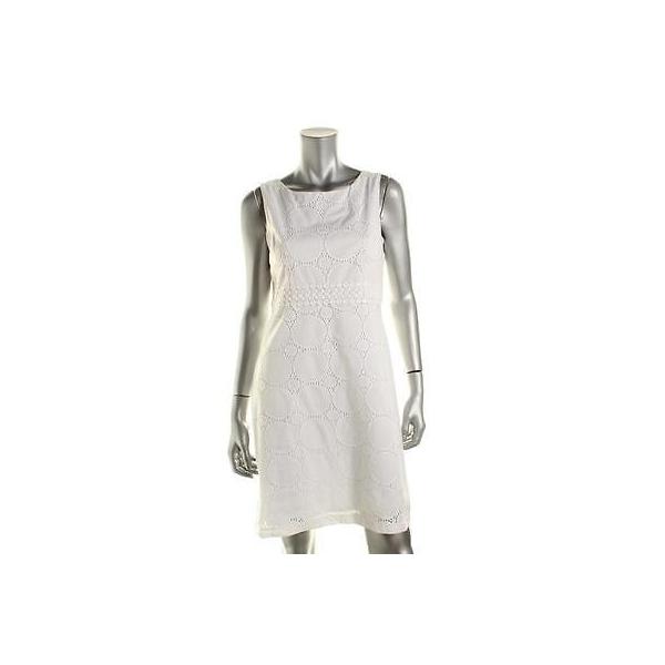 希少 ジェシカハワード ドレス ワンピース Jessica Howard 79 レディース ホワイト Eyelet Wear To Work ドレス Petites 8p Bhfo Jatc Aero