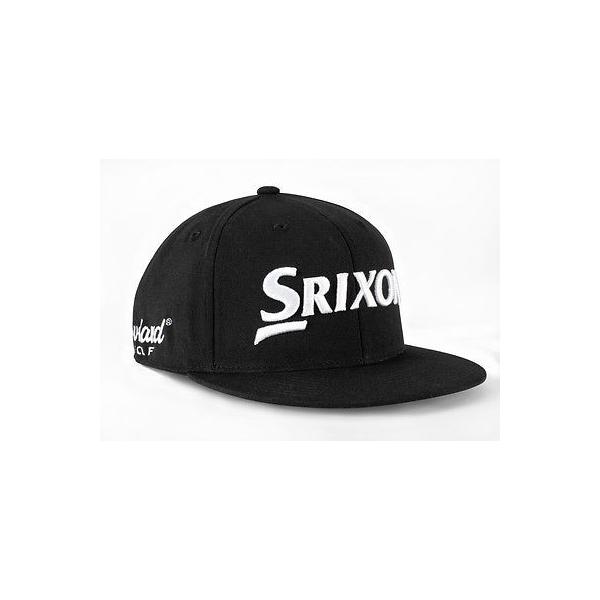 ゴルフバイザー 帽子 クリーブランド Srixon フラット Bill Cap ブラック スモール/ミディアム -ゴルフ hat