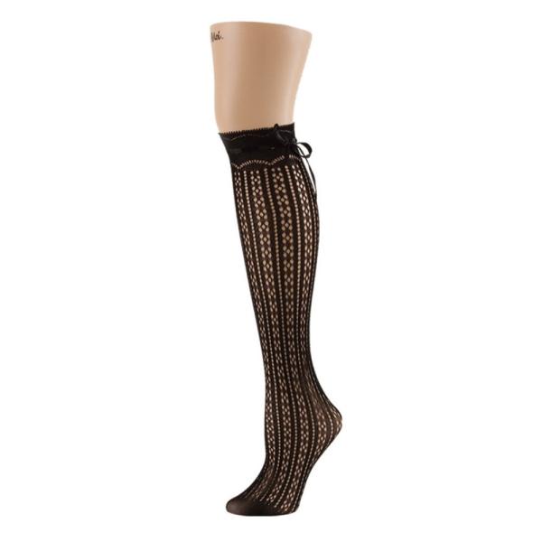 パンスト タイツ 海外セレクション Memoi Women S Bowtastic Knee High Divepoint Pl