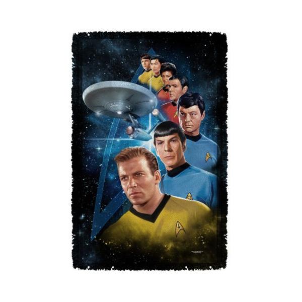 スタートレック アフガン スロー ブランケット ソファー Star Trek クラシック Among The Stars ライセンス ブランケット 36" X 60" スタートレック アフガン スロー ブランケット ソファー Star Trek クラシック Among The Stars ライセンス ブランケット 36" X 60"