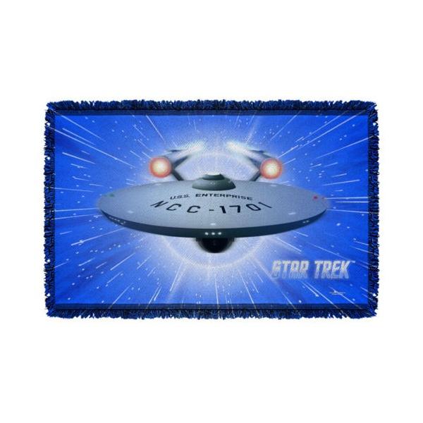 スタートレック アフガン スロー ブランケット ソファー Star Trek クラシック Enterprise She Got It ライセンス ブランケット 36" X 60" スタートレック アフガン スロー ブランケット ソファー Star Trek クラシック Enterprise She Got It ライセンス ブランケット 36" X 60"