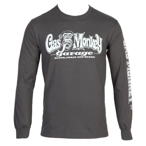 アメリカ人気キャラクター Tシャツ ガスモンキー Gas Monkey Garage Blood Sweat Beer Logo Adult Long Sleeve T Shirt Black Grey Buyee Buyee Japanese Proxy Service Buy From Japan Bot Online
