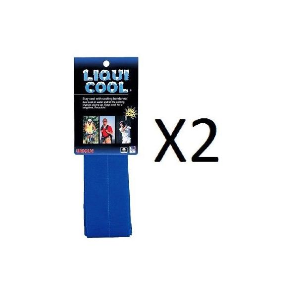 スカーフ バンダナ ユニーク Unique Liqui Cool Headband Cooling Chilly Towel Tennis Golf Blue Liq B 2 Pack Erhamah Com