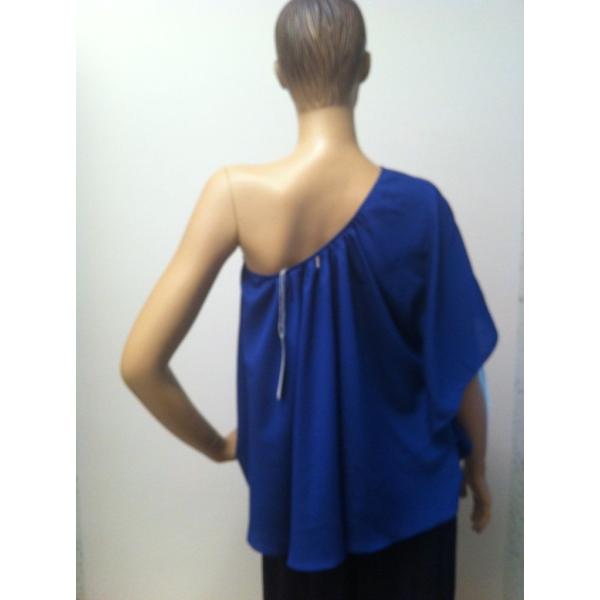 特売中 トップス ティーバッグス T Bags Tbags Los Angeles Indigo One Shoulder Flutter Sleeve Tent Top E パンダストア 人気カテゴリー Jauchitel Ru