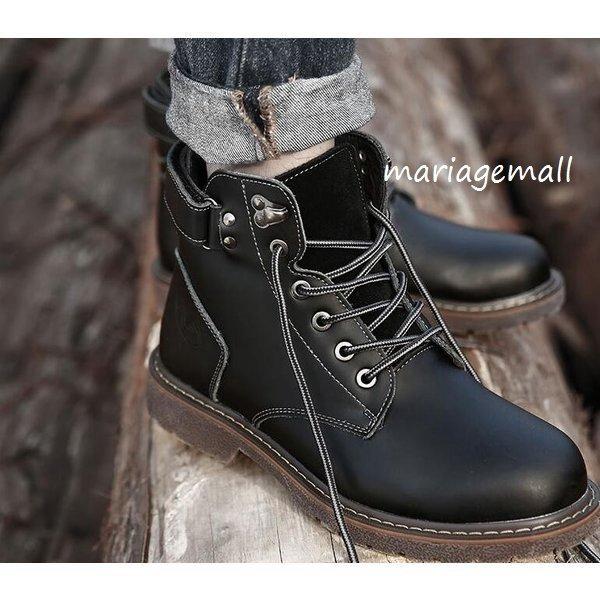 気質アップ Mariage Mallのメンズショートブーツメンズシューズ牛革ブーツマ メンズショートブーツメンズシューズ牛革ブーツマーティンブーツアウトドア春秋冬復古カジュアルビジネス卸売り販売 ブーツ Oyostate Gov Ng
