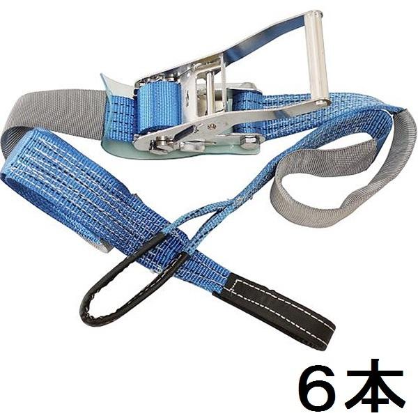 イリイ　7m-3ton荷締め機 ラッシングベルトワッカ仕様 ラチェットベルト  TR-023RB　6本