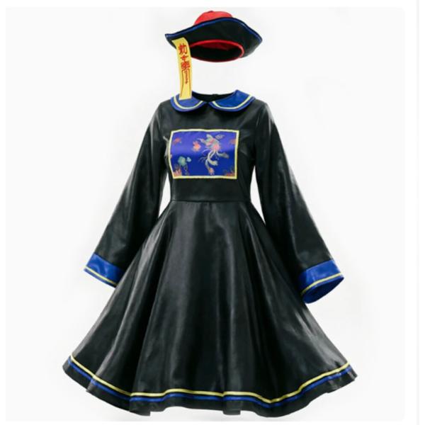 中華 キョンシー ハロウィン コスプレ 3点セット 衣装 チャイナドレス 仮装 コンカフェ アイドル M