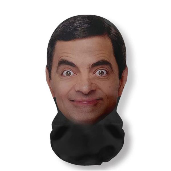 残り在庫数(本日0:00時点)：7Mr.ビーンキャラクターの3Dクリアパターンの超薄型生地で通気性があり蒸れない！世界中のスーパースターを3Dプリント仕様：柄：画像１枚目（ミスタービーン）材料: ポリエステルサイズ: 40*25（通用）重さ...