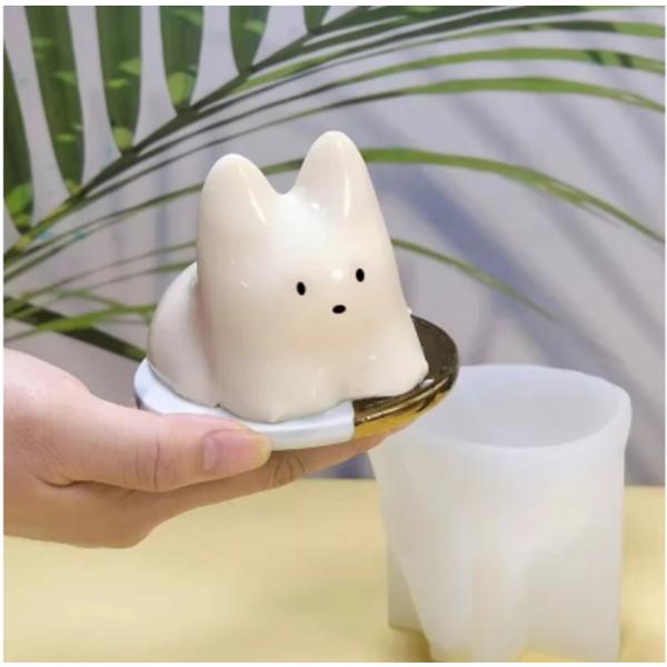 猫型 シリコンモールド プリン型 ゼリー型 立体 かわいい お菓子作り 製菓型 韓国 揺れる