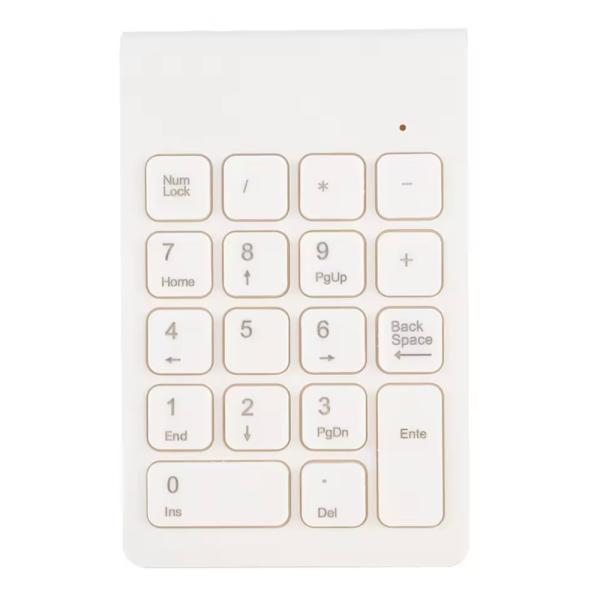 残り在庫数(本日0:00時点)：2ホワイトホワイト【ワイヤレステンキー/パッドLevens】2.4GHz超薄型で持ち運び便利！USBレシーバーを差し込むだけで使用可能。伝送距離最大10mで、高耐久性なので長くお使い頂けます。Mac OS X...